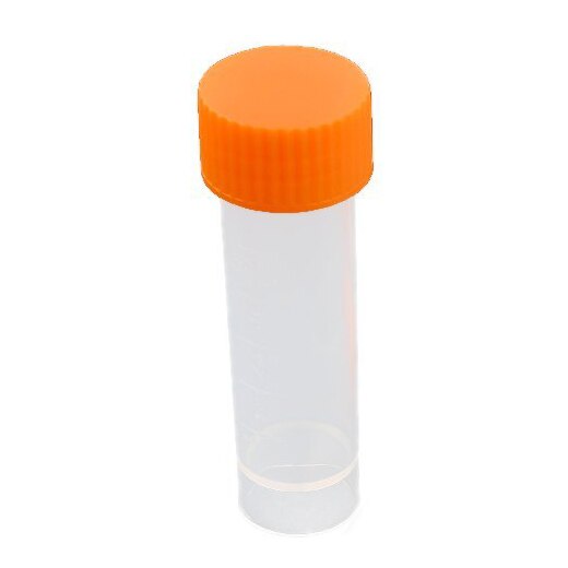 10 Pcs 5 ml Conical Bottom Graduated Plastic Vial Tube