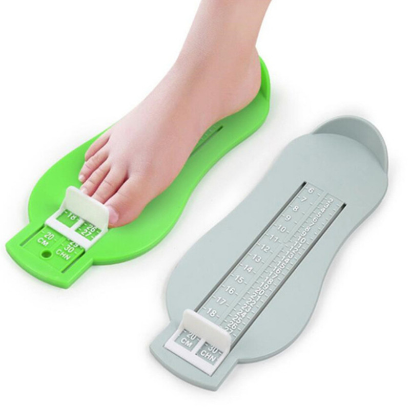 0-30cm baby fodmåler linealværktøj sko størrelse hjælper 18-50 euro størrelse fodmåler baby børn fodmåling tilfældig farve