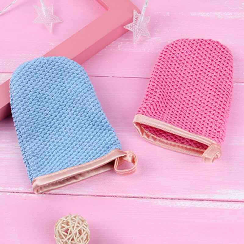 1pc Random Comfortable Microfiber Facial Cloth Face Towel Water Remover Cleansing Glove Reusable Remover Tool