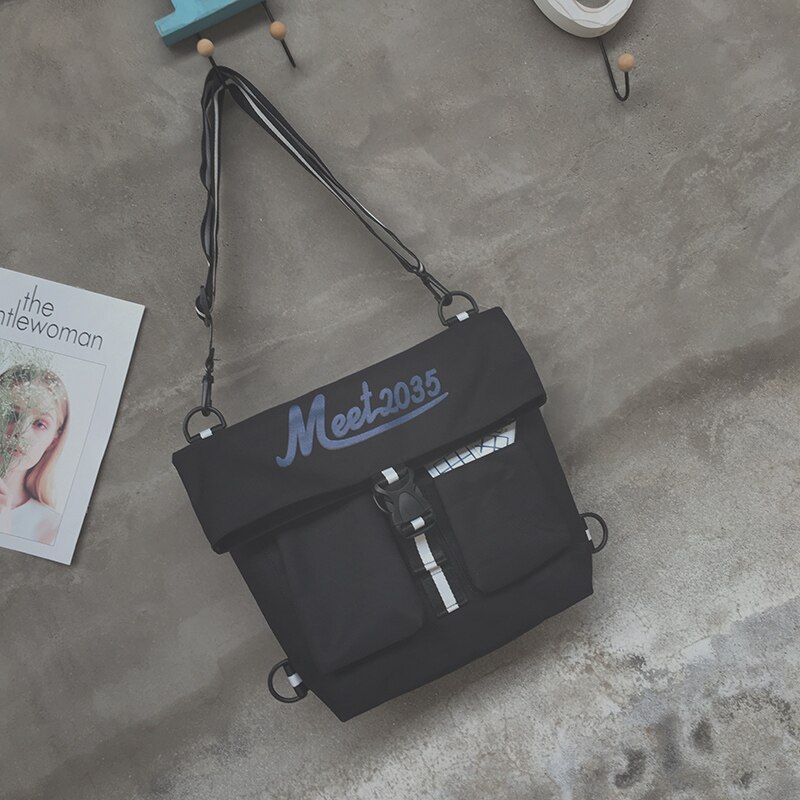 Devil' s2020 drie-gebruik rugzak dames dubbele schouder schooltas: Zwart