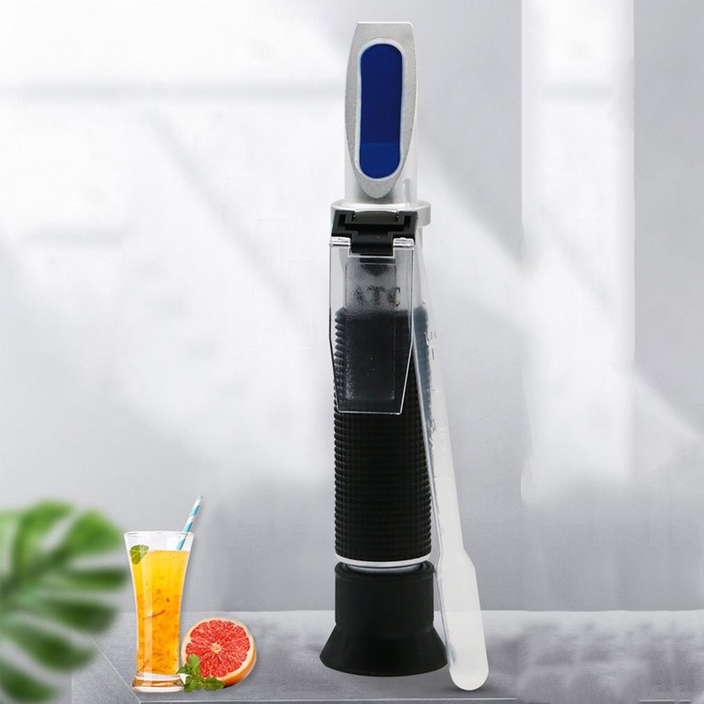 Hand-held 0-80% refractometer Adjustable manual focusing read directly With Built-in ATC Compensation Range 1 set