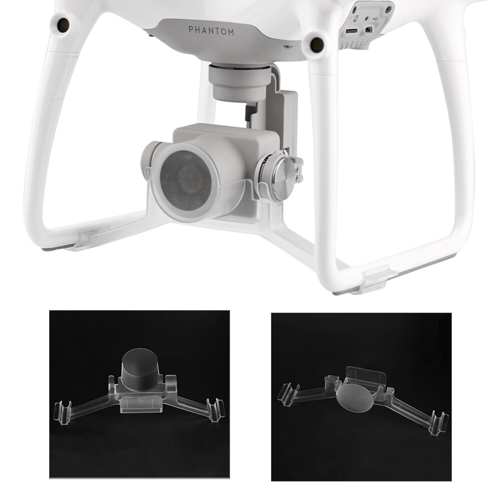 Transparent Drone Gimbal Stabilizer Lock Plastic Camera Lens Cover for DJI Phantom 4 Pro Parts Accessories 17.5x5x3.2cm