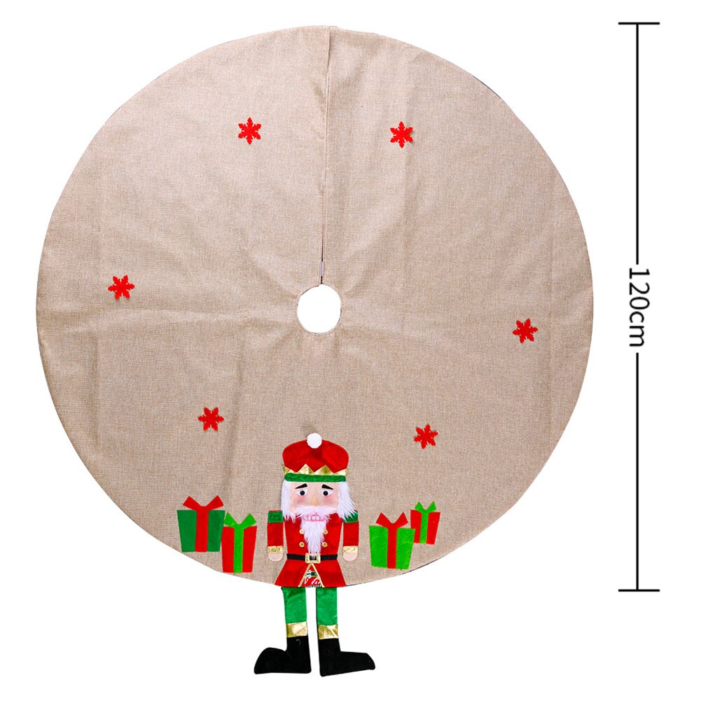 Print Kerstboom Rokken Kerst Feestartikelen Circulaire Xmas Boom Rok Boom Schort Voor Thuis Gelukkig Nieuwjaar: G