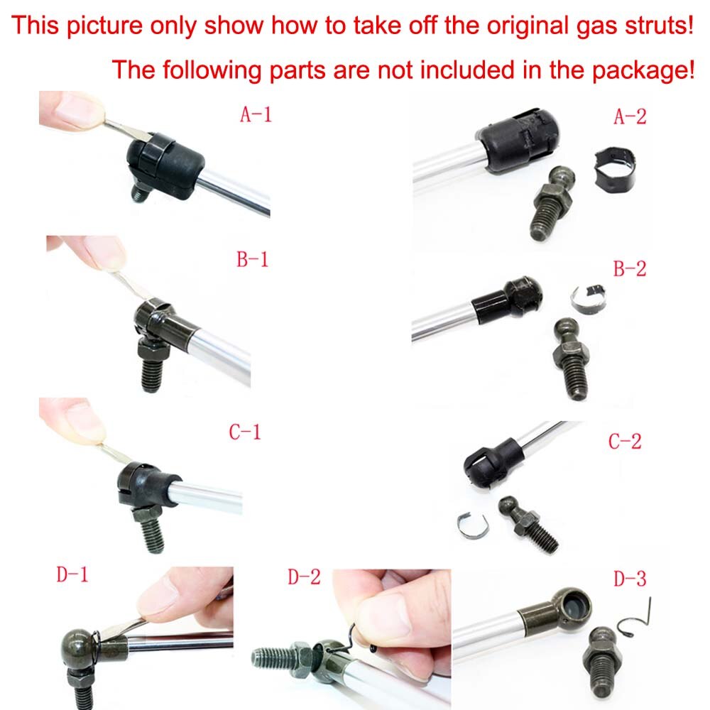 for PORSCHE BOXSTER (986) Convertible 1996-2004 Gas Charged Auto Rear Area Gas Spring Struts Prop Lift Support Damper 195.5mm