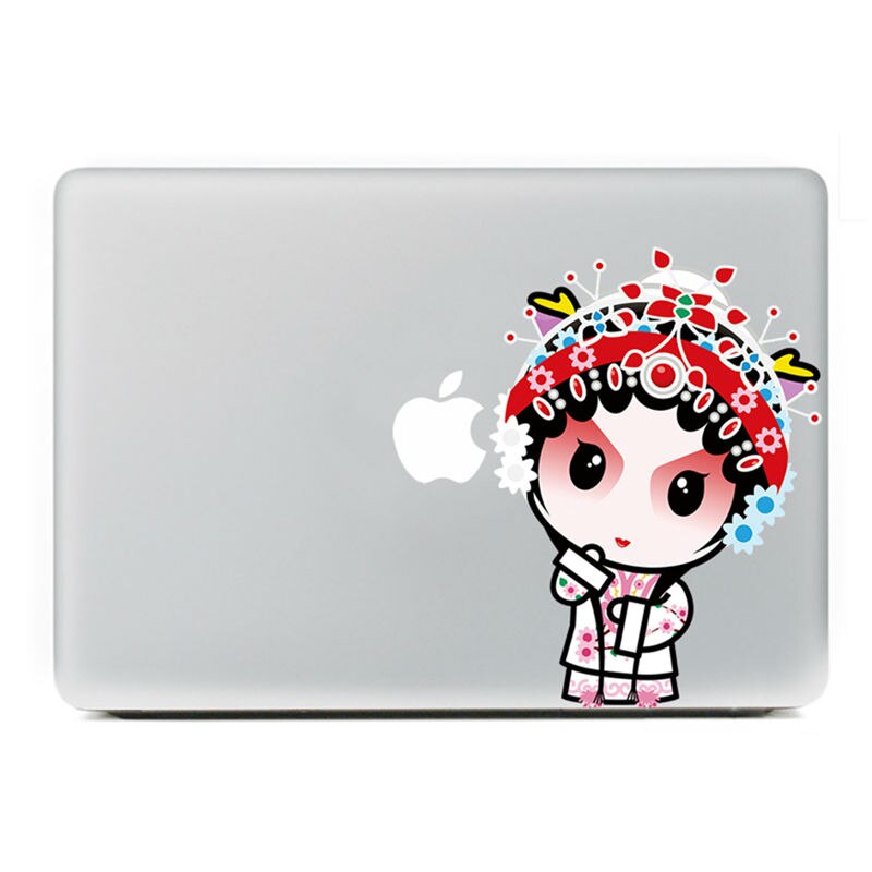 Opera heroine Vinyl Decal Notebook sticker op Laptop Sticker Voor DIY Macbook Pro Air 11 13 15 inch Laptop Skin