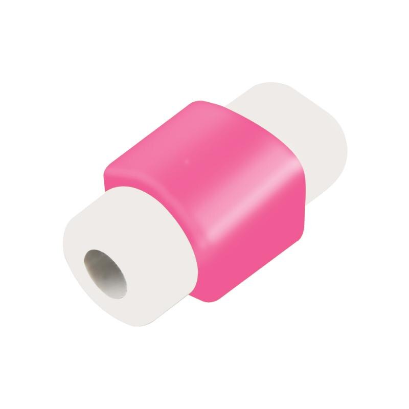 Cute Cable Protector For IPhone Xiaomi USB Colorful Data Charger Earphone Cable Cover Protetor Cable Protector Phone Accessories: pink