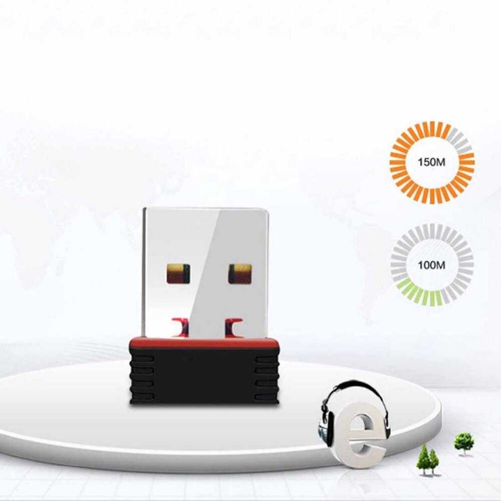 Adaptador sem fio do receptor 2.0 b/ g/ n 150m wifi da placa de rede 802.11 mbps mini wi-fi sem fio da placa de rede de usb 150 wifi para o portátil