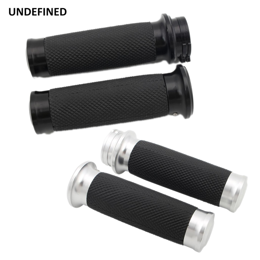 Motorrad Hand Griffe 1 Zoll 25mm Lenker Griffe Gummi Schwarz für Harley Touring Road King Softail Bobber Cafe Racer universal