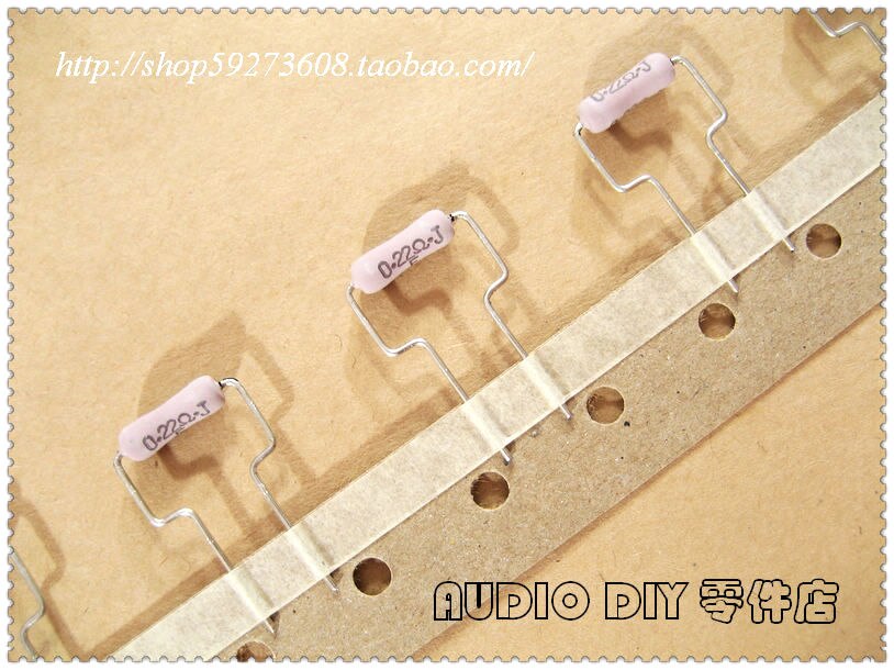 30pcs/50pcs MOSX2 series 0.22R/2W 5% metal oxide film power resistor