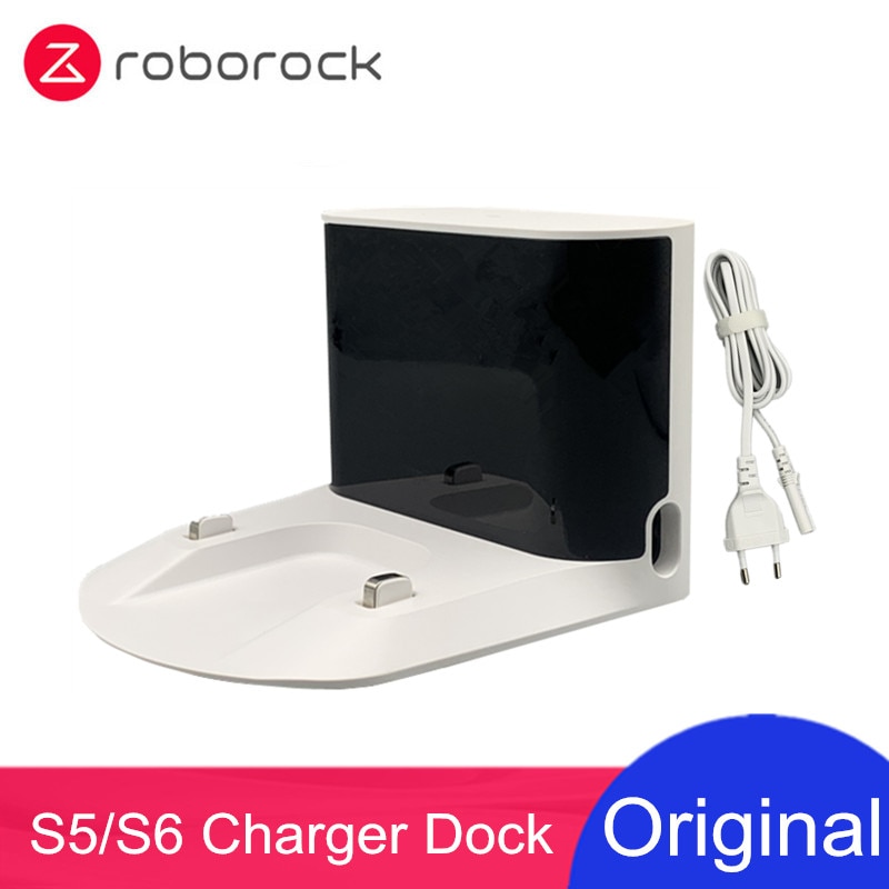 Original roborock tilbehør oplader dock til  s50 s51 s55 s5 max  s6 s6 maxv  e4 e5 robotstøvsuger reparationsdele