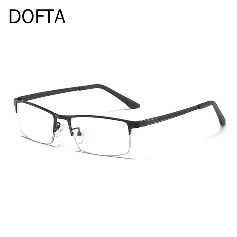 DOFTA Men Blue Light Blocking Glasses For Computer Gaming Protection Blue Ray Goggles Women Anti Radiation UV 400 5232: BLACK