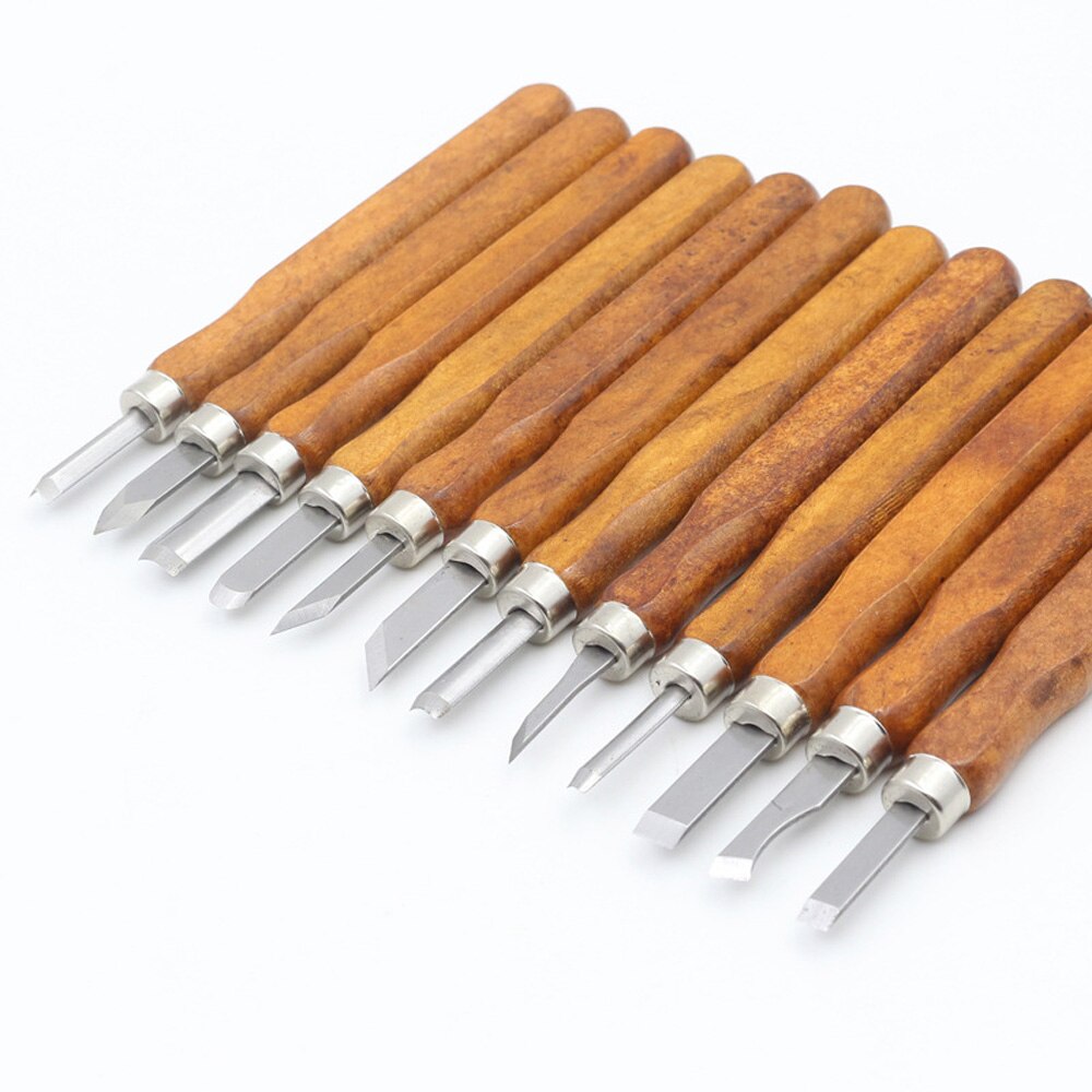 12x Wood Clay Carving Shaping Engraving Hand Tool Cutter Set Woodworking Crafts