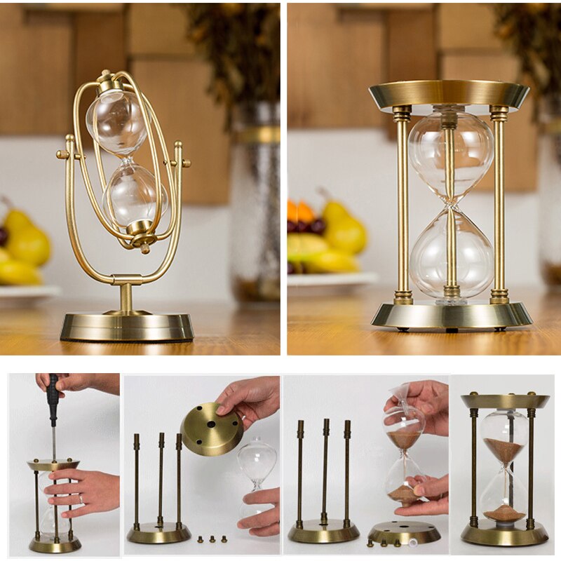 Self-installed sand homemade hourglass empty bottle timer birthday wedding decoration home Glass Hourglass