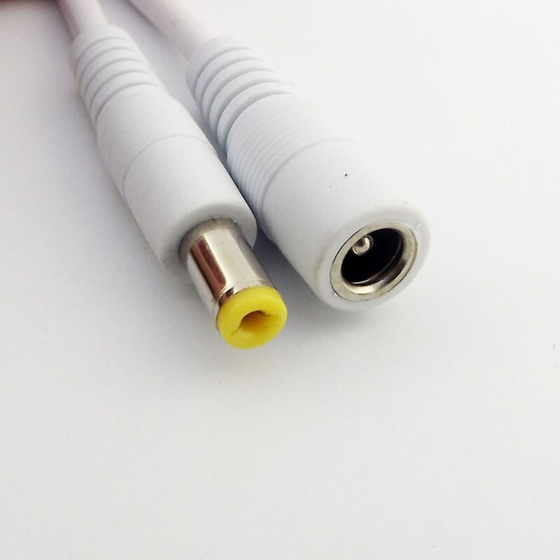 thumbnail image 2 of 100-Pack 5.5mm X 2.5mm Male Right Angle DC Power Plug Connectors – 1FT Cable, For CCTV Cameras 2 of 5