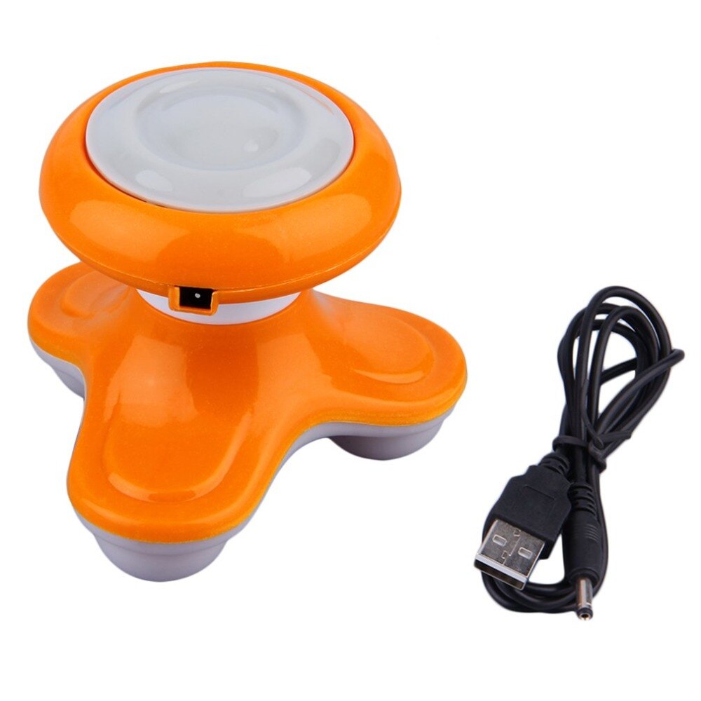 Masajeador de vibración de onda con mango eléctrico, Mini masajeador corporal de con USB y batería, aparato de masaje de cuerpo completo