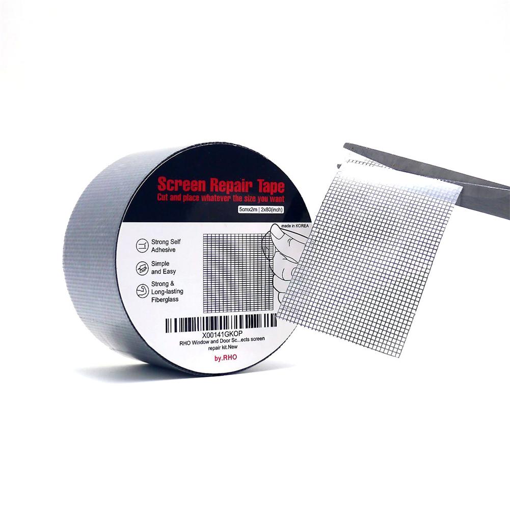 Strong Adhesive Window Repair Tape Anti-Insect Fly Bug Door Mosquito Screen Net Fiberglass Mesh Cloth Screen Repair Tape