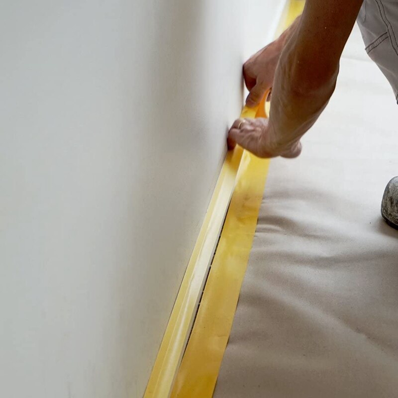 4Rolls Schilders Tape Geel Masking Schilderen Tape Voor Decorating Ambachten Spuiten Lijm Schilders Papier Tape,25Mm X 50M