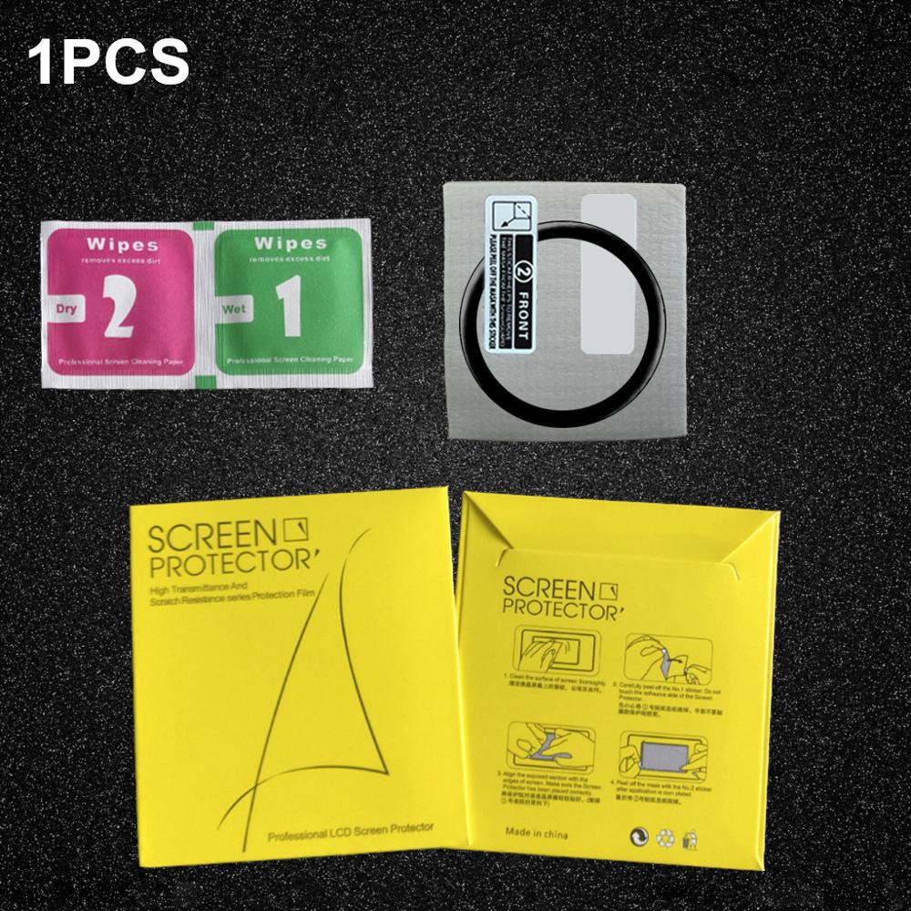 Protective Film 20D Tempered Softs Screen Protector For Samsung Galaxy Watch Active 2 44mm 40mm Protection Screen protector Film: Black 1PCS / for active 2 40mm