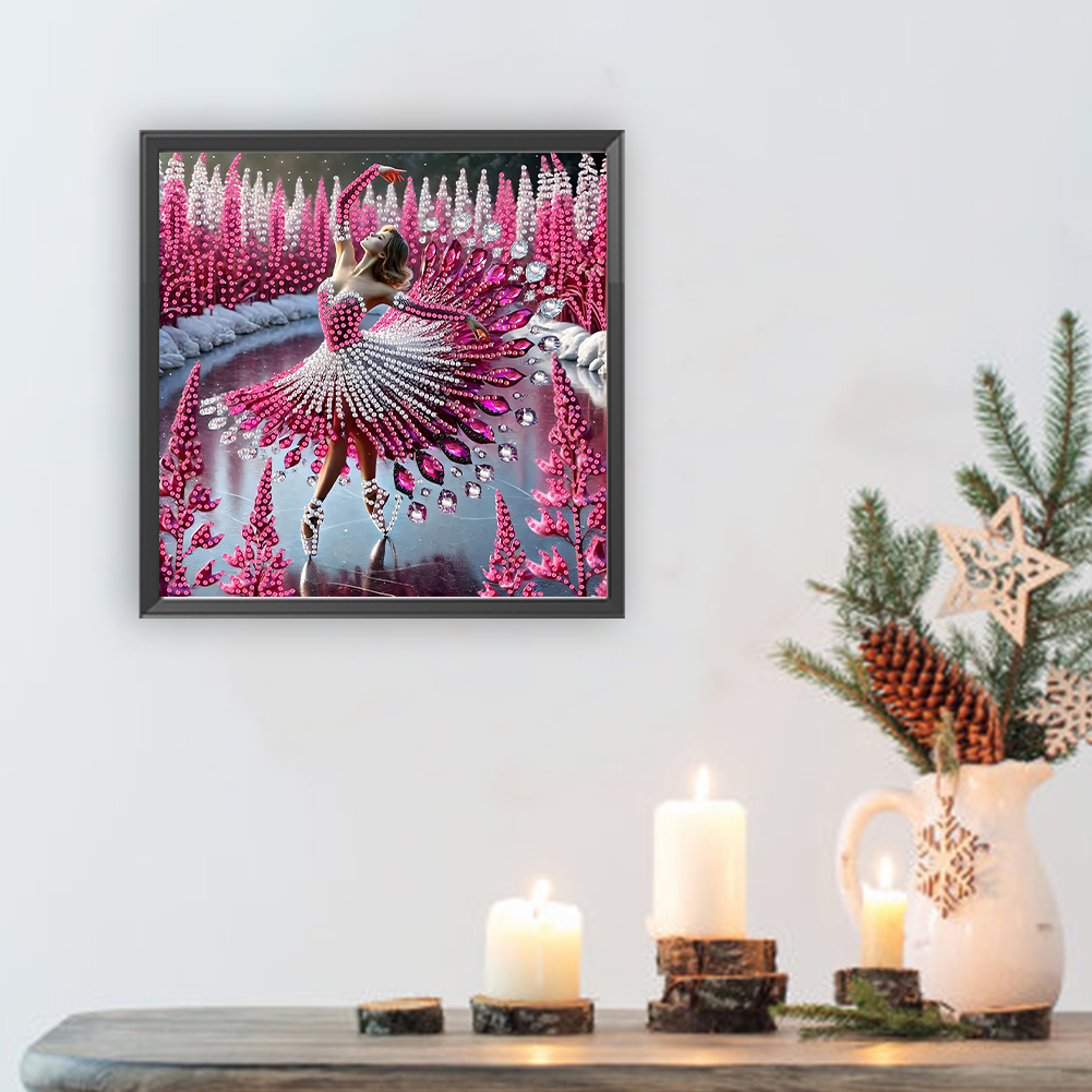 Kolorowe baleriny dziewczyna zestawy robić malowania diamentami DIY kreatywny diamentowy rękojeść mozaikowy sztuka ręcznie robione rzemiosło robić ozdoby robić dekoracji domu