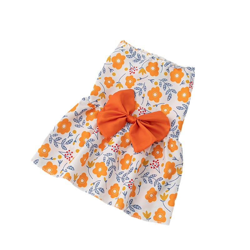Vestido de princesa para perro, falda para mascota gatito, bonito vestido para perro con lazo de encaje para cachorro pequeño y mediano, Chihuahua, primavera y verano