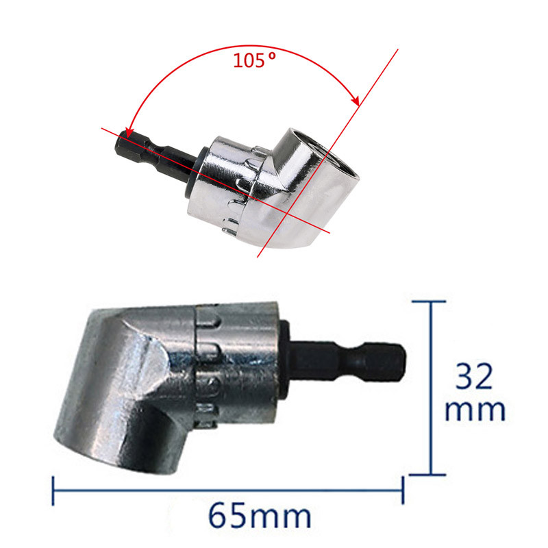 Schroevendraaier Batch Hoofd Hoek Socket Houder Adapter Hex Bit 105 Graden Hoek Boor Hoek Adapter Losschroeven Dode Hoek Schroeven Tool
