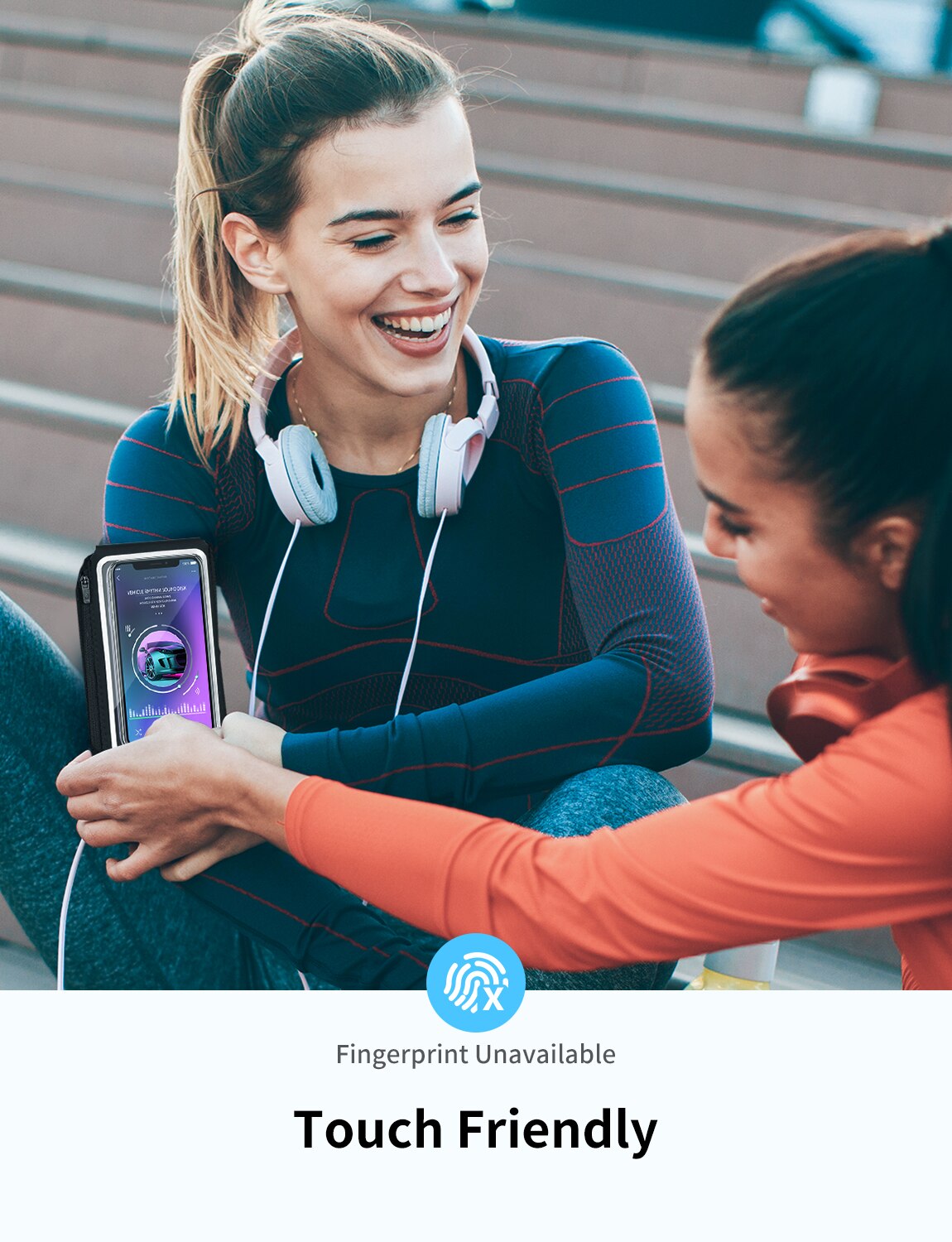 Mpow – brassard de téléphone universel PA195, 6.2 pouces, avec sac pour écouteurs, support de téléphone, sport, pour iPhone 12/11/XR