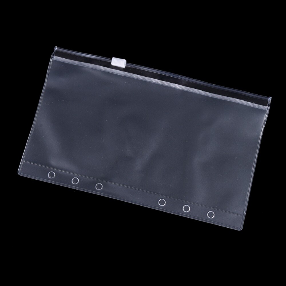 1 Uds., organizador de agenda de viajero, bolsa con cremallera, productos archivadores A5/A6/A7, accesorios de viaje transparentes