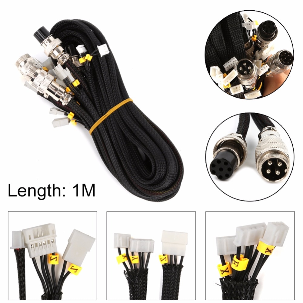 Newest UpgradeCable Creality 3D Printer Parts Extension Cable Kit for CR-10-10S/S4/S5 CREALITY 3D Printer Accessories Part