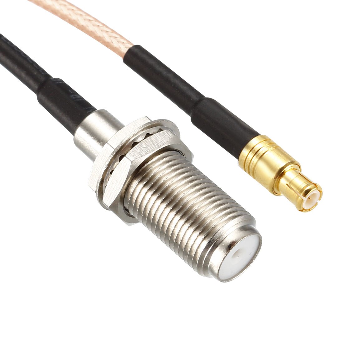 uxcell RG316 Coax Cable MCX Male to F Female RF Coaxial Cable 0.5-feet