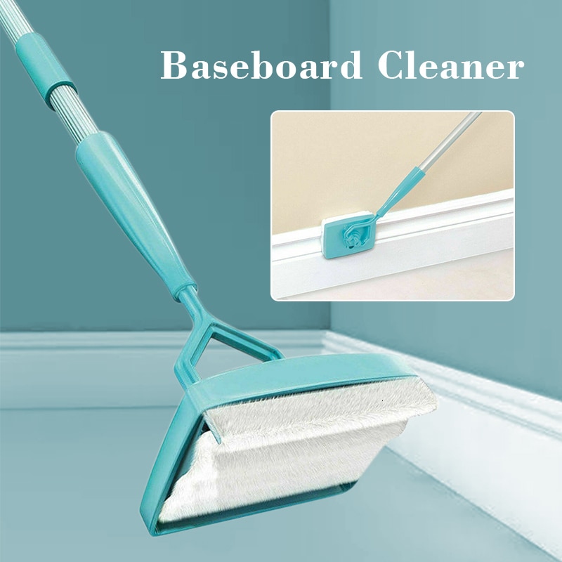 Plint Uitschuifbare Cleaning Microfiber Stofdoek Buddy 360 Graden Swivel-Action Hoofd Multi-Gebruik Schoon Mop Thuis Keuken Schoner: Default Title