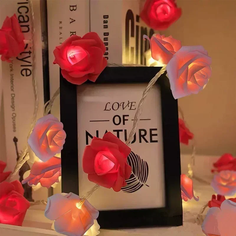 Guirnalda de luces LED con batería para boda, guirnalda de jardín al aire libre, decoración de habitación para el día de la madre, de acampada: YELLOW / 0-5 W