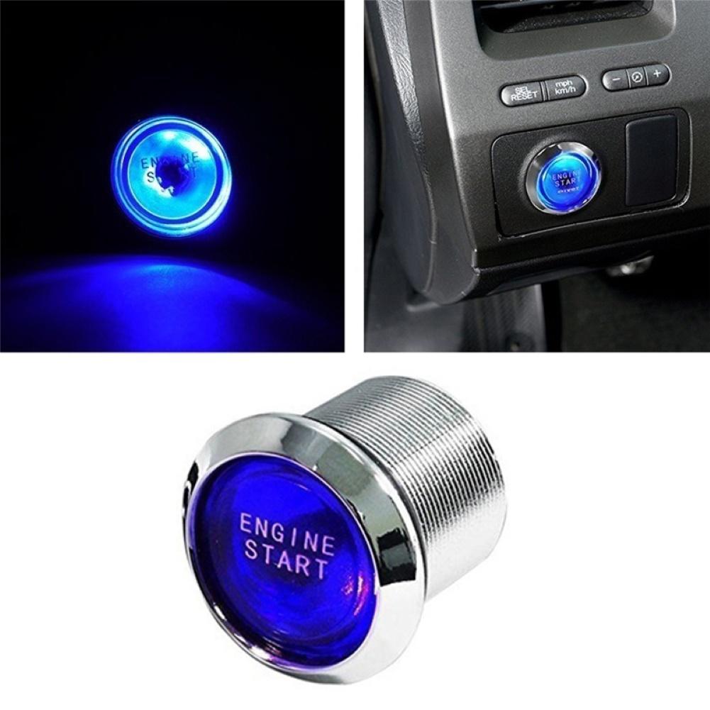 Switch Keyless for Car Red Start Button ABS Push Ignition Starter for Car