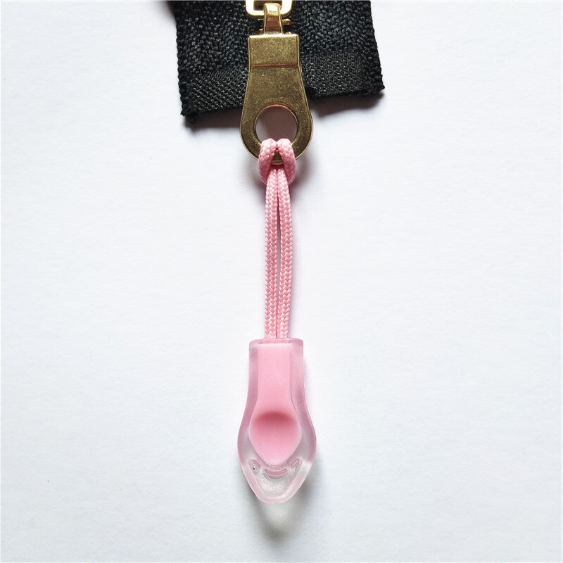 50Pcs Backpack Zipper Transparent Pull Cord Zip Fastener Zip Slider