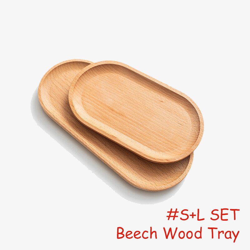 Retro Beech Wood Plate Wooden Kitchen Bread Fruit Food Photography Plate Serving Tray Props Storage Decoration Pan Tableware