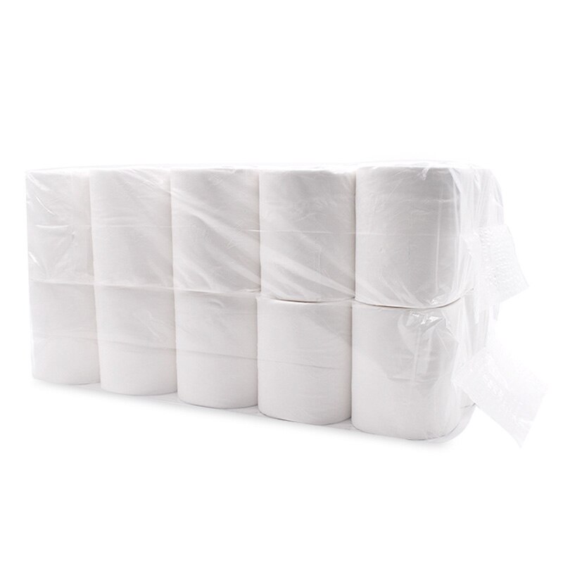 Wit toiletpapier toiletrol tissue rol verpakking  of 10 4- laags papieren handdoeken tissue huishoudelijk toiletpapier toiletpapier