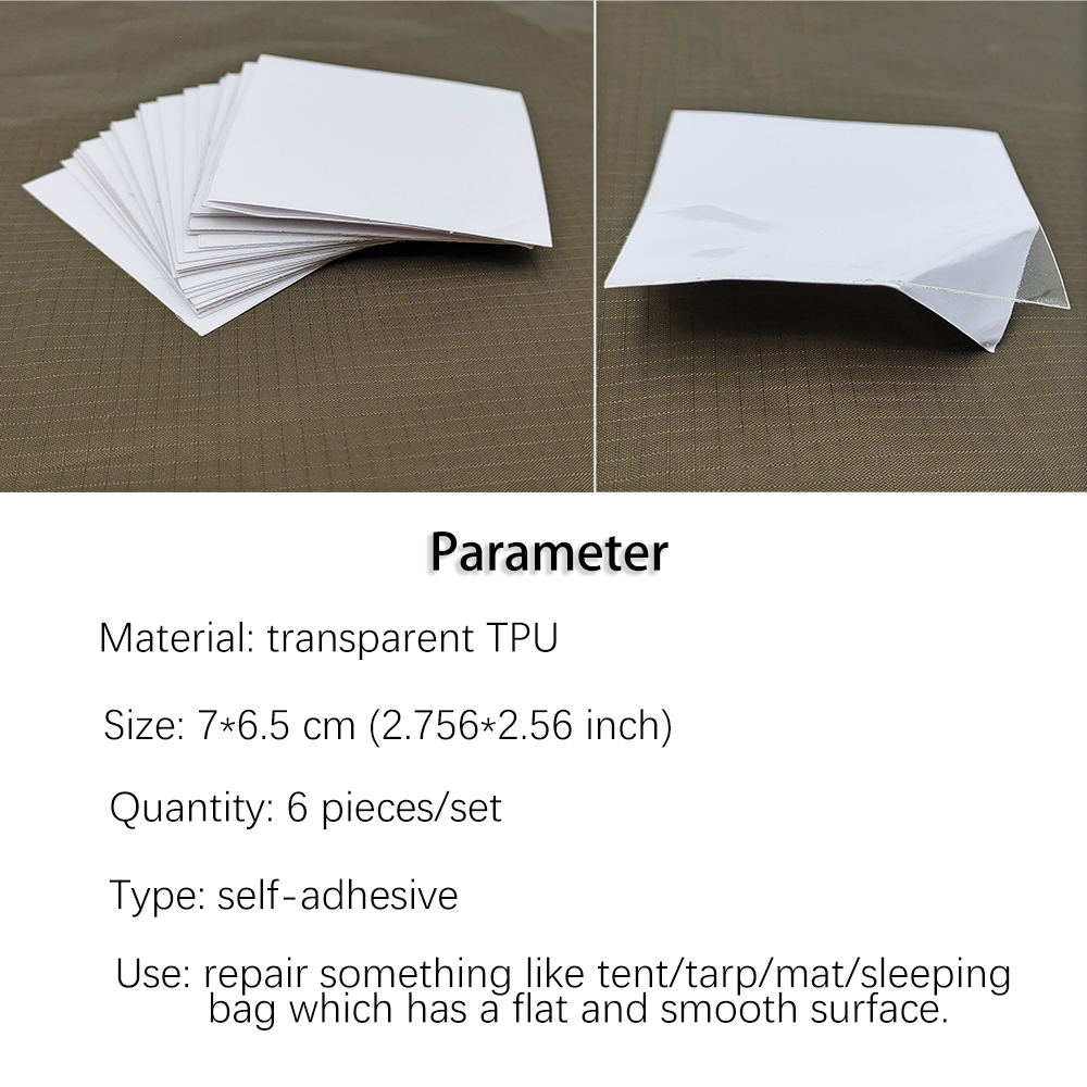 Presenninglap til markise presenning reparation af ridser tilbehør selvklæbende gennemsigtig vandtæt tpu-lap svømmering