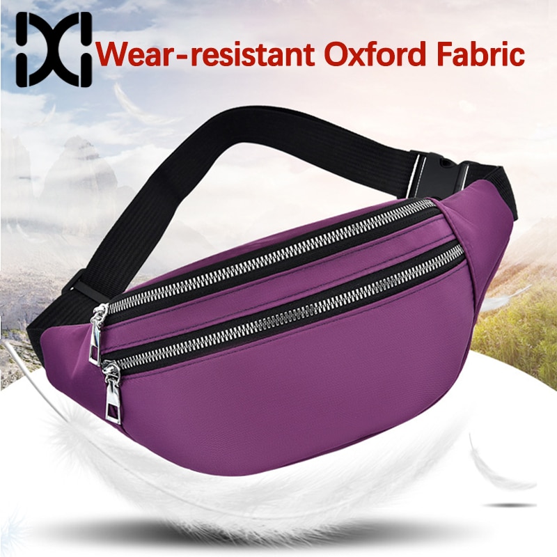 Fanny pack for kvinner vanntette lommebager damer bumsekk reise sport crossbody brystvesker unisex skulder hofteveske