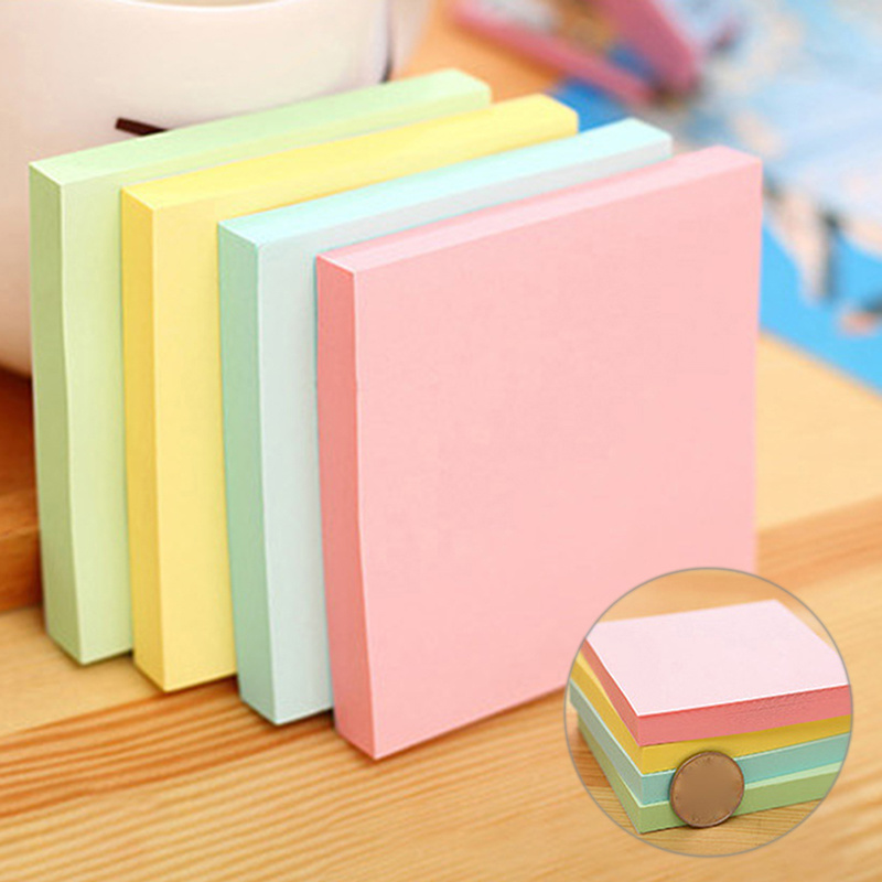 100 Sheet Color Sticky Note Cute Memo Pads Student Stationery Memo Pad N Times Novelty Office Accessories