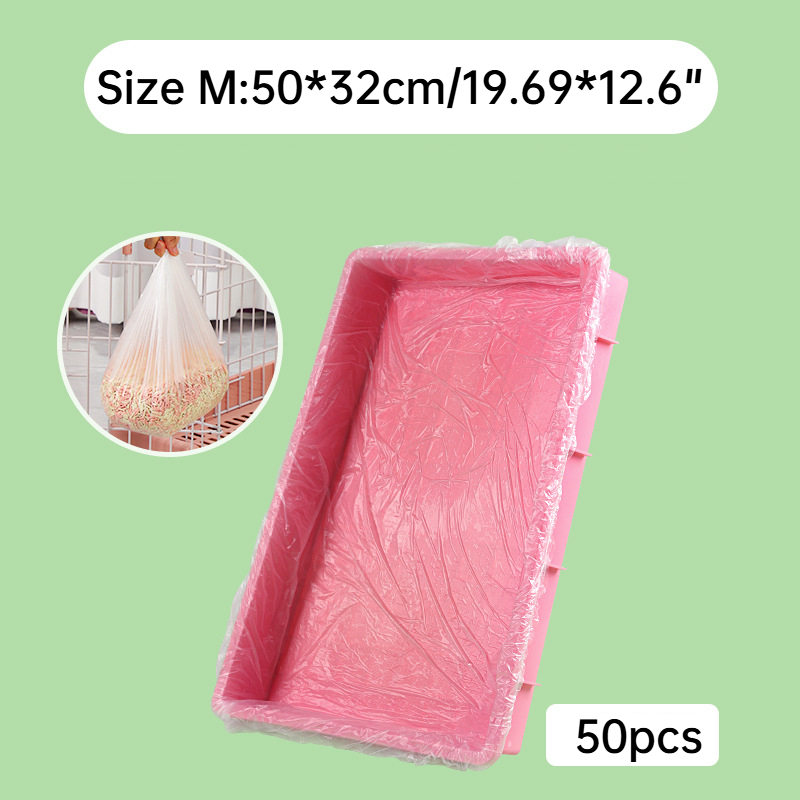 Curated visual reference: Gallery Detail: 50Pcs Disposable Rabbit Cage Liner Plastic Bunny C
