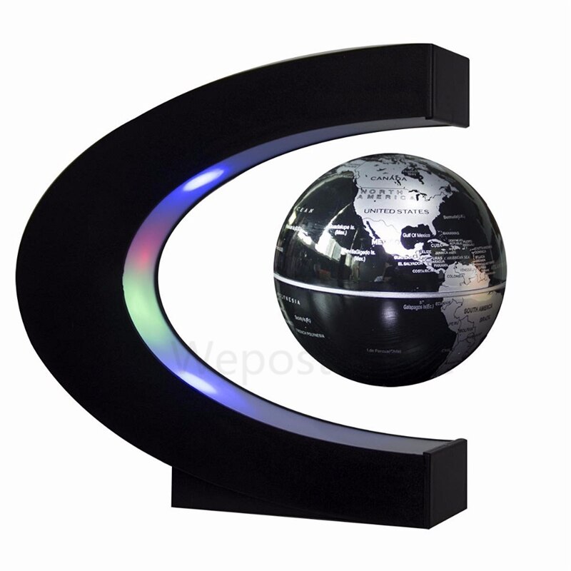 Globo de levitación magnética, suministros escolares, mapa del mundo, Bola de luces LED, iluminación colorida, decoración del hogar, oficina, luces