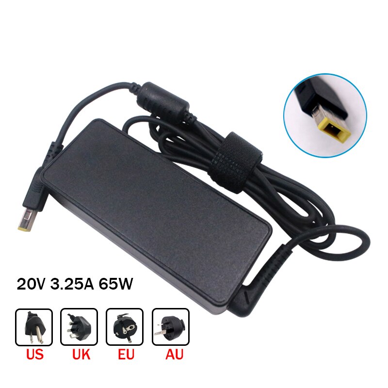 Adaptador de CA para portátil, Cable de puerto conector de cargador de CC para Lenovo ADLX65NDC3A, ADLX65NCC3A/36200611, ADLX65NLC3A, ADLX65NLC2A, PA-1650-72