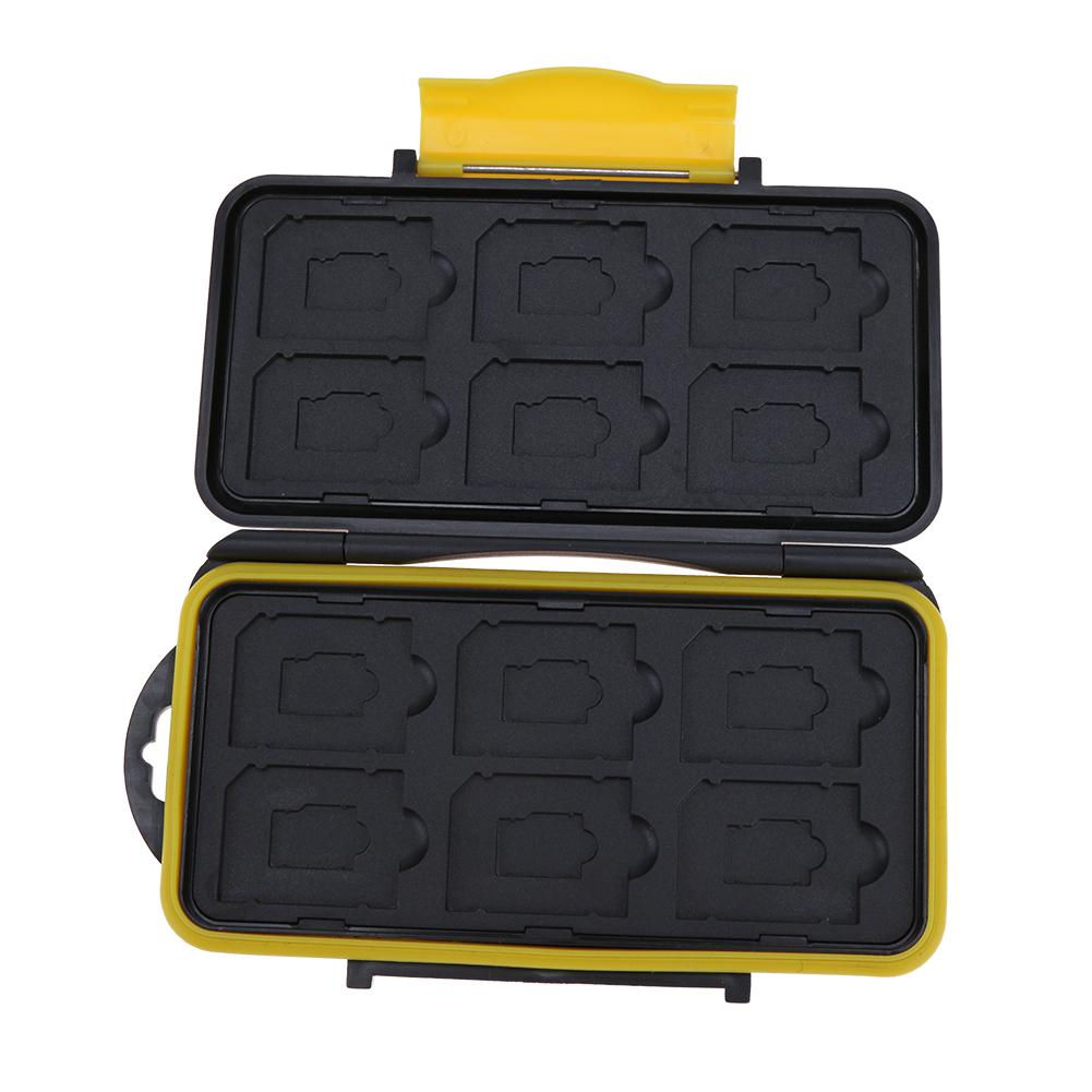 Multi-grid Waterproof Memory Card Case Micro SD Card Holder 12SD+12TF Protector Storage Box For SD/ SDHC/ SDXC/ TF/ Micro SD