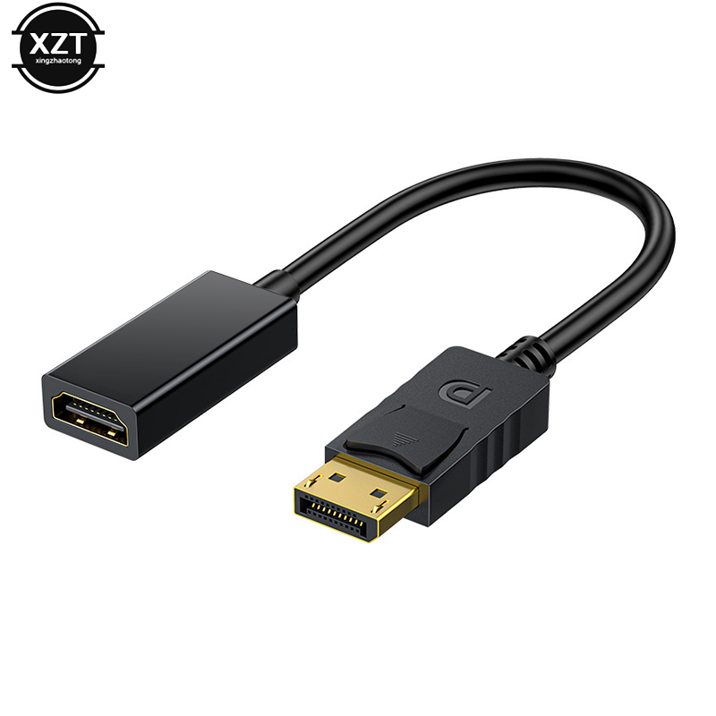 Adaptador de Cable compatible con DP a HDMI, macho a hembra para HP/DELL, puerto de pantalla de PC portátil a 1080P, Cable de TV HD, convertidor de Video: Default Title