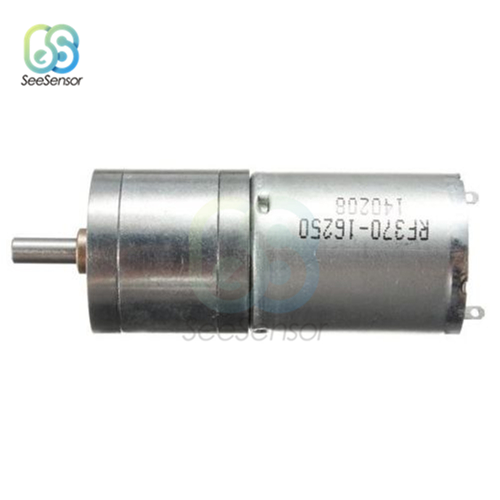 Geared Motor DC Motor 12V Electric Engine Reduction Motor High Torque 60RPM