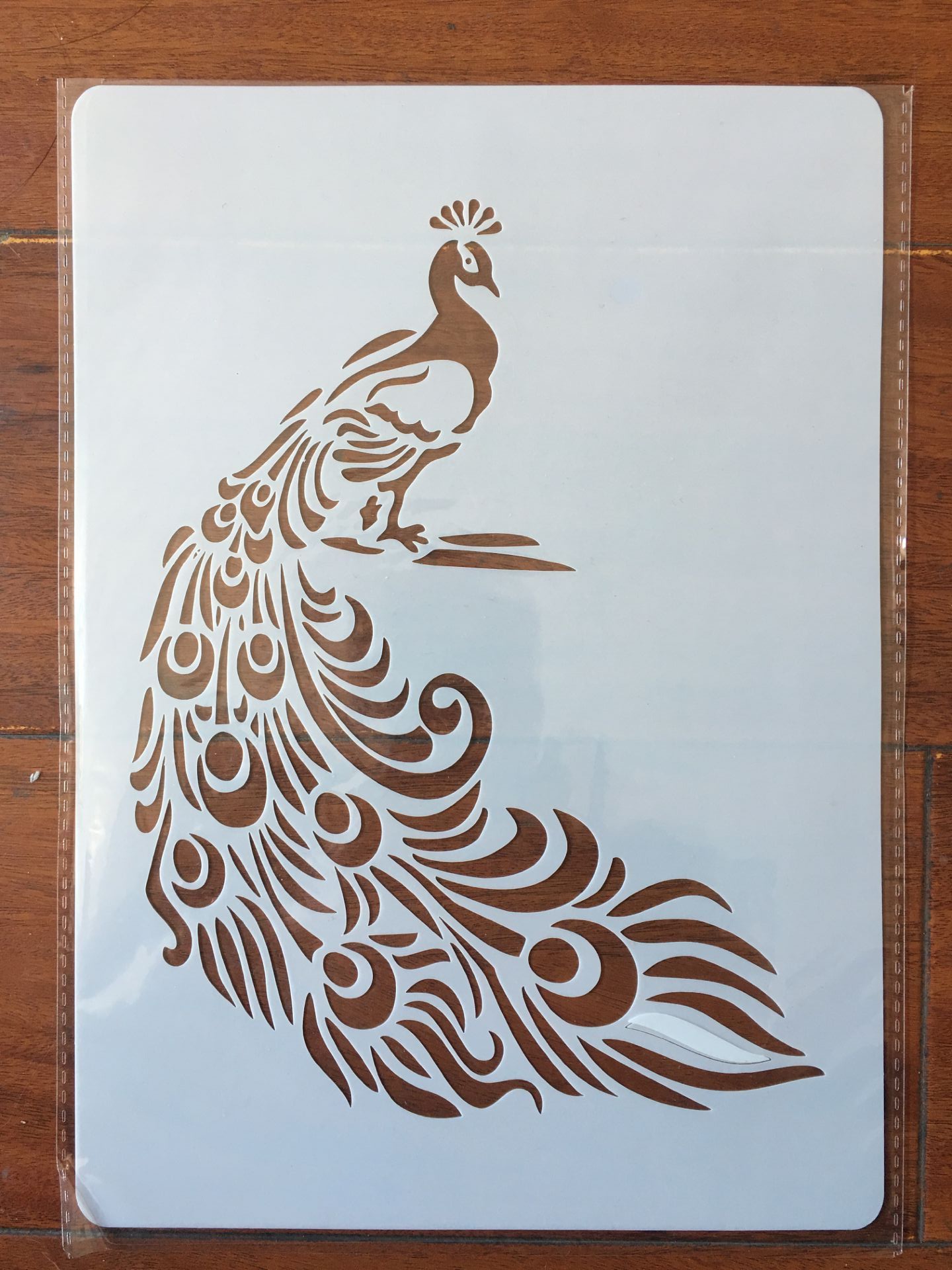 A4 29 * 21cm Animal peacockl DIY Stencils Wall Pai... – Vicedeal