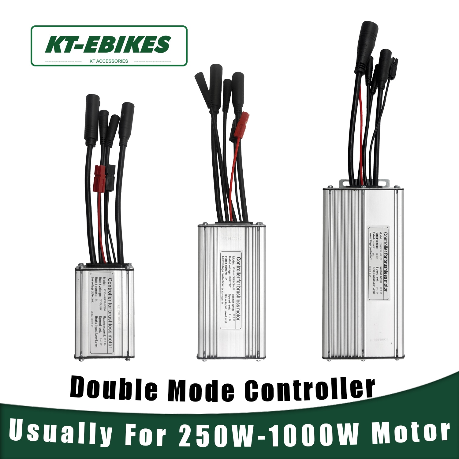 Kt Ebike Dubbele Modus Controller Kt Met Licht 36V 250W 350W 48V 500W 750W 1000W Kunteng Elektrische Fiets Lcd Led Controller