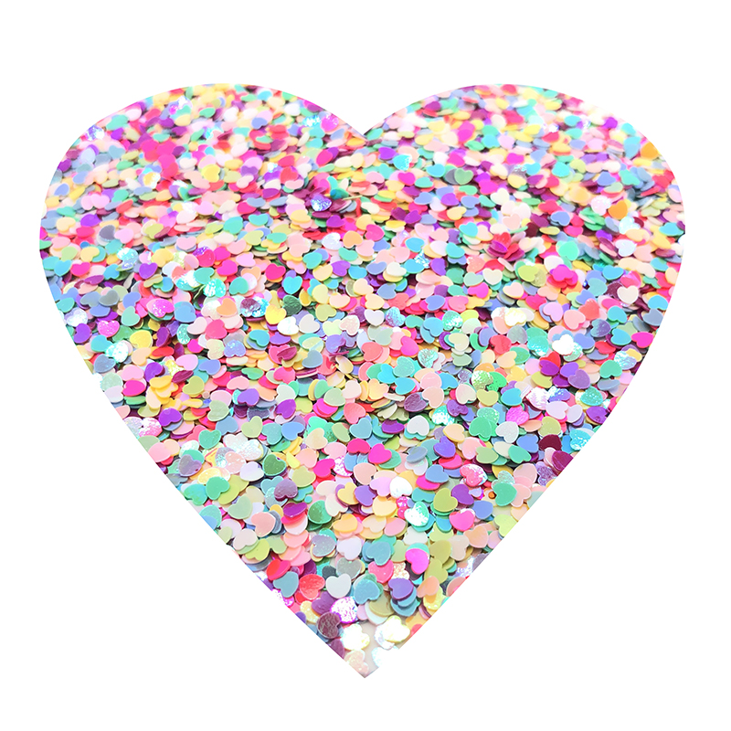 100 G/partij Losse Pailletten Pailetten Naaien Craft Diy Pvc Platte Vijfpuntige Hart Nail Art Manicure/Bruiloft Decoratie confetti