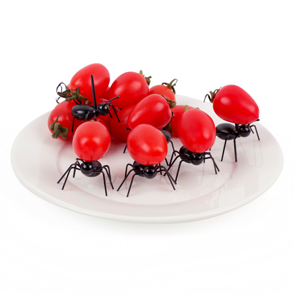 Creatieve Mier Voedsel Picks Herbruikbare Cake Dessert Vork Praktische Partijen Gadgets Party Decoraties Levert 12 Stuks Fruit Vork Pr