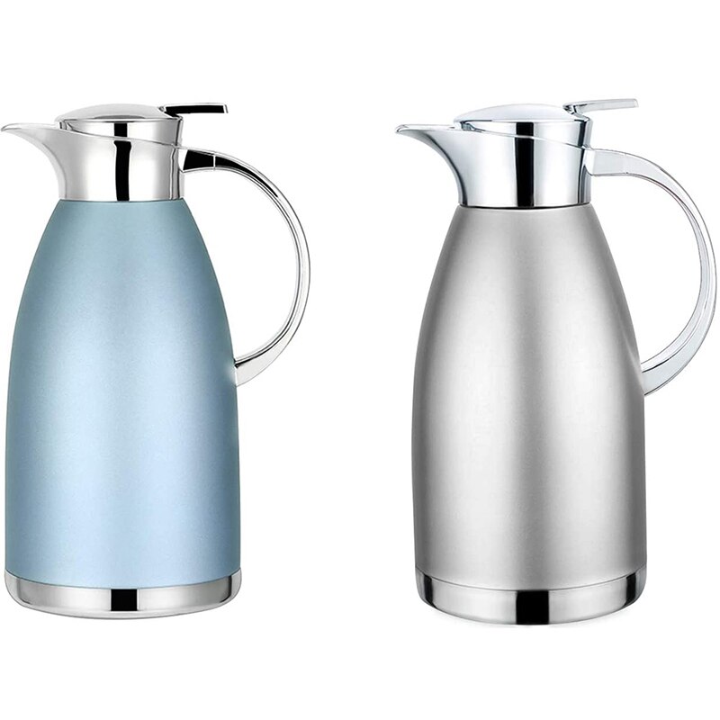 61Oz Coffee Carafe Airpot Insulated Coffee Thermos Urn Stainless Steel Vacuum Thermal Pot Flask for Coffee
