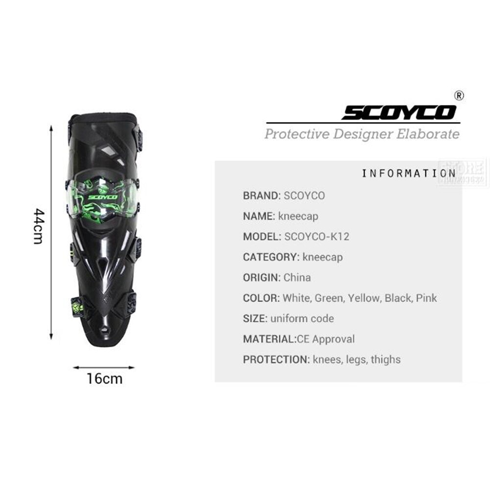 SCOYCO Motorcycle Knee Protector Motorcycle Protection Knee Protector Motocross Riding Racing Protective Guards Moto Protection